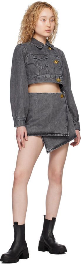 GANNI Black City Boots - Picture 5