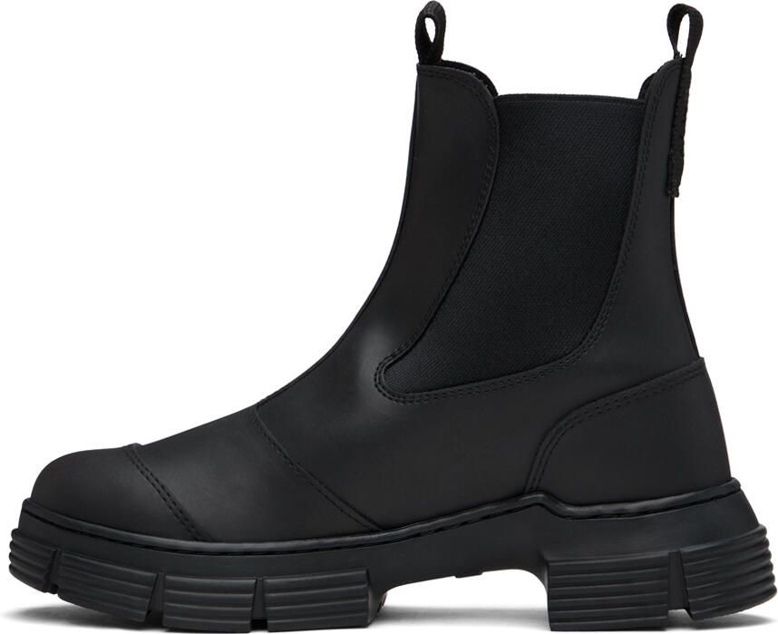 GANNI Black City Chelsea Boots - Picture 3