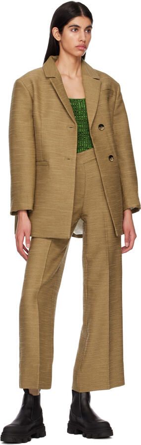 GANNI Black Cleated Low Chelsea Boots - Picture 4