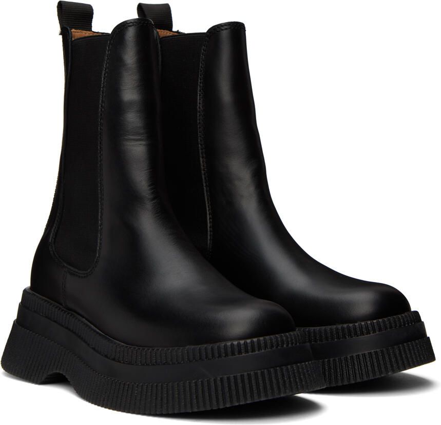 GANNI Blue Creepers Chelsea Boots - Picture 4