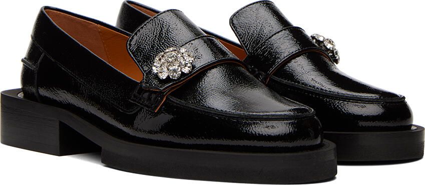 GANNI Black Jewel Loafers - Picture 2