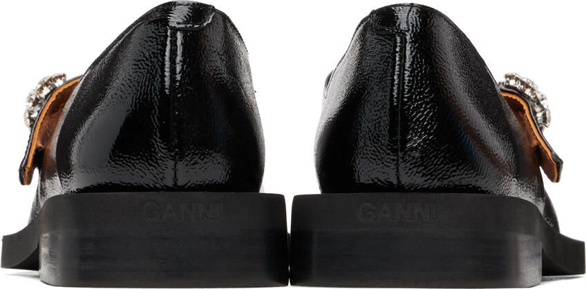GANNI Black Mary Jane Ballerina Flats