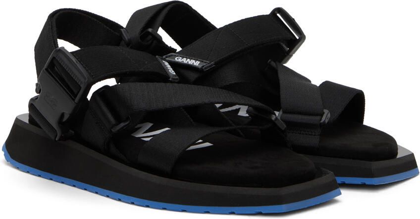 GANNI Black Perfor ce Sandals - Picture 3