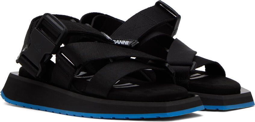 GANNI Black Perfor ce Sandals - Picture 4