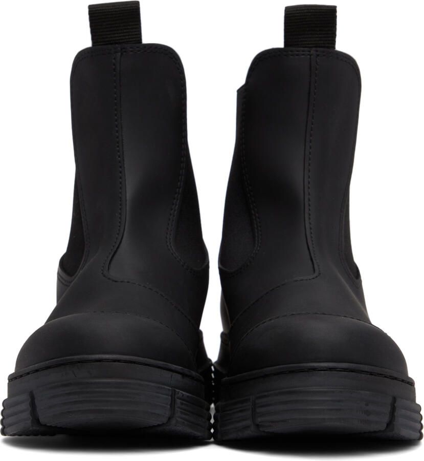 GANNI Black Recycled Rubber City Boots