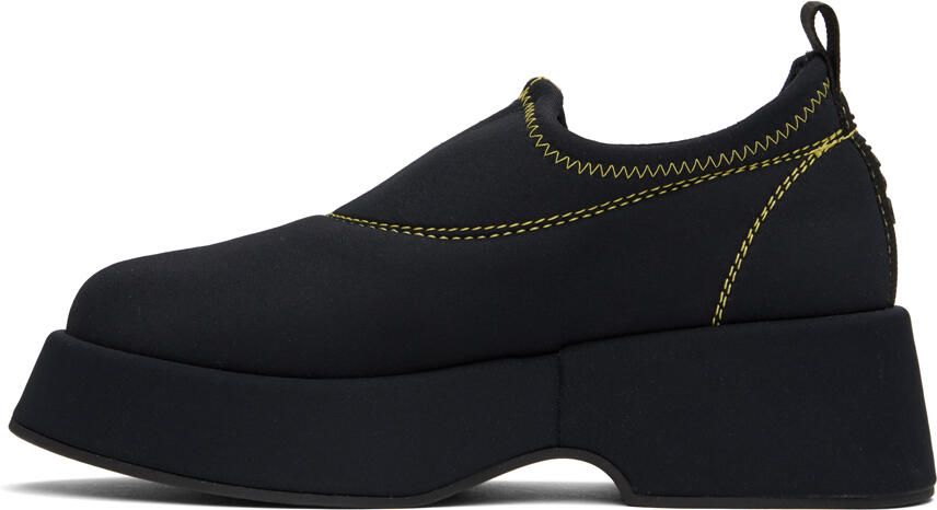 GANNI Black Retro Flatform Loafers - Picture 3