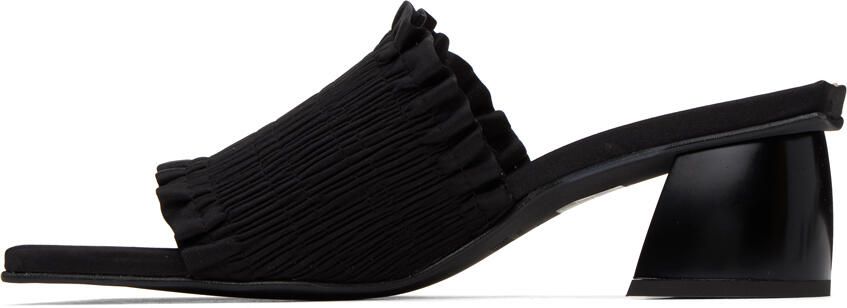 GANNI Black Smock Mules - Picture 3