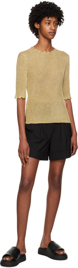 GANNI Black Sporty Mix Sandals - Picture 9