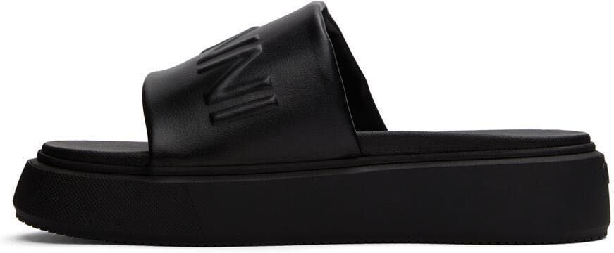 GANNI Black Sporty Mix Sandals - Picture 5