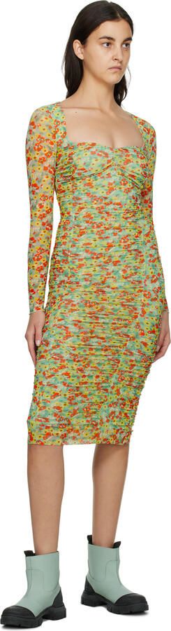 GANNI Blue Recycled Rubber Ankle Boots - Picture 4