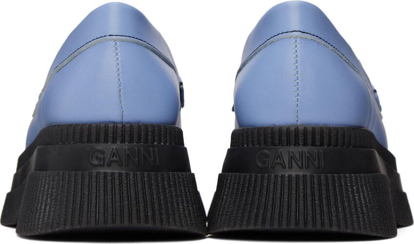 GANNI Blue Wallaby Creepers Loafers