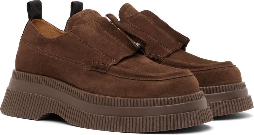 GANNI Brown Creepers Loafers - Picture 2
