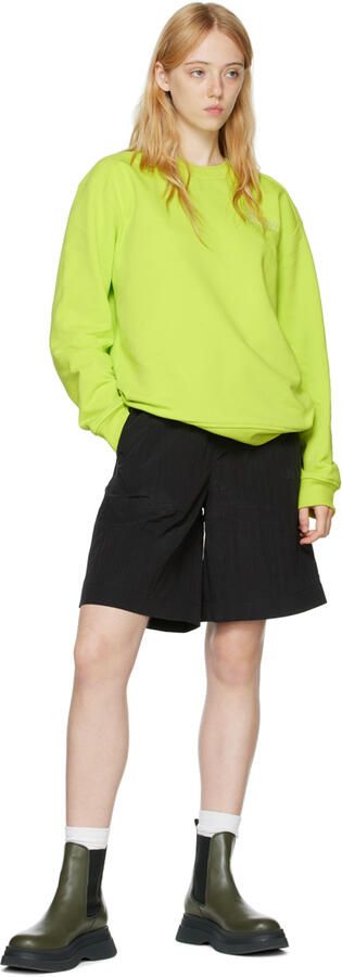 GANNI Green Chunky Chelsea Boots - Picture 4