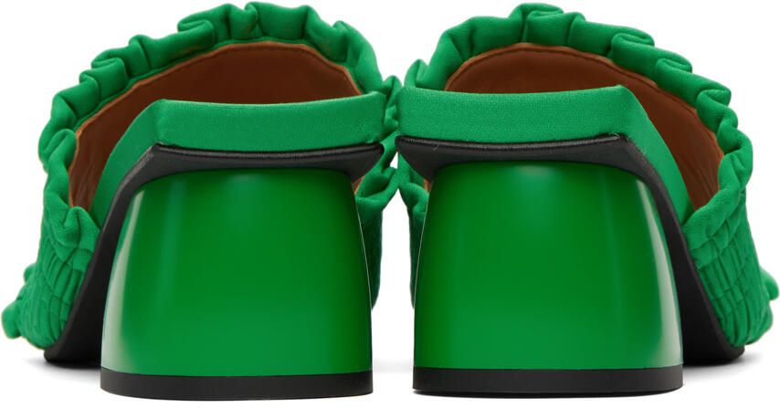 GANNI Green Smock Mules
