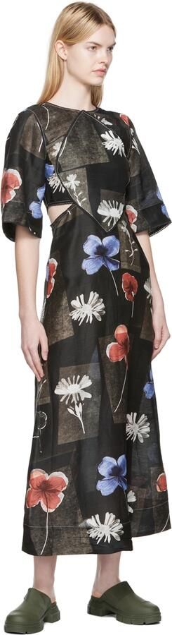 GANNI Khaki City Slippers - Picture 4