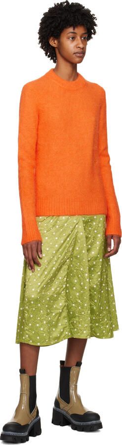 GANNI Khaki Cleated Boots - Picture 4