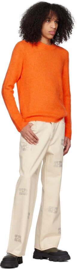 GANNI Khaki Low Chelsea Boots - Picture 6