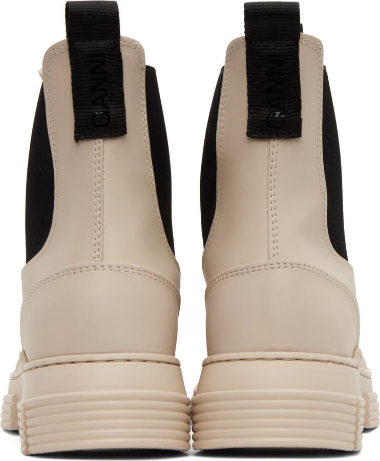 GANNI Off-White City Chelsea Boots