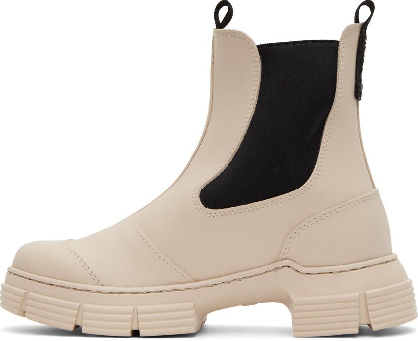 GANNI Off-White City Chelsea Boots - Picture 3