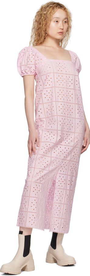 GANNI Off-White City Heeled Boots - Picture 4