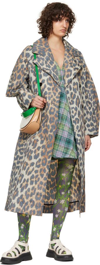 GANNI Off-White Grid Sandals - Picture 4