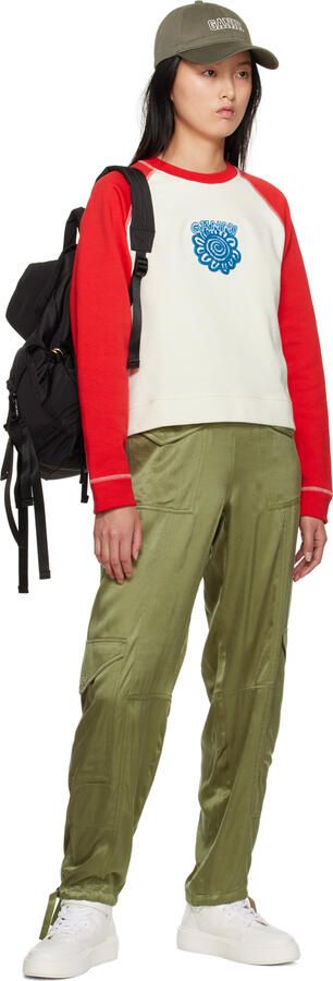 GANNI White Sporty Mix High-Top Sneakers - Picture 5