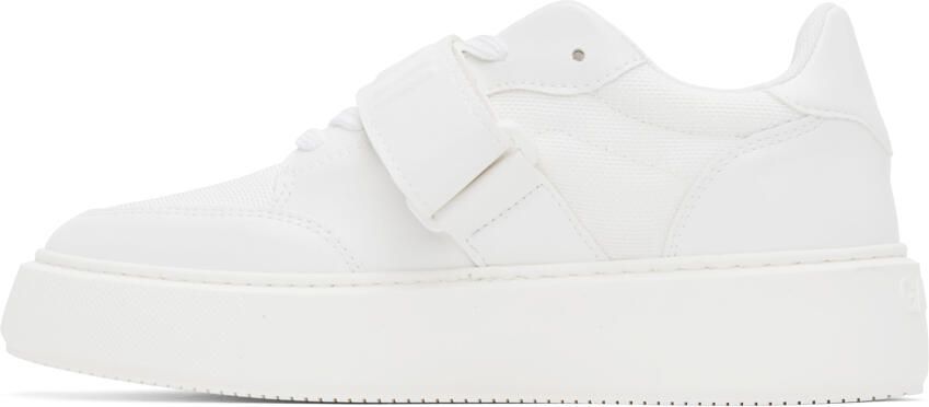 GANNI White Sporty Mix Sneakers - Picture 3