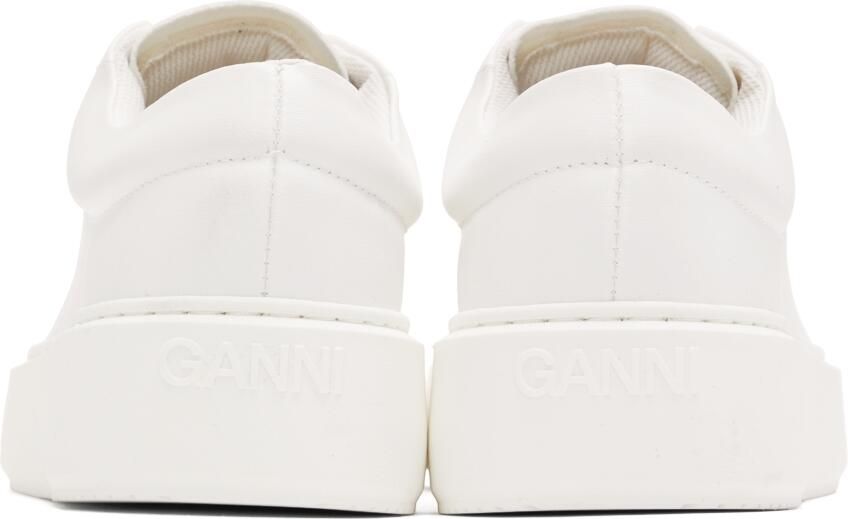 GANNI White Sporty Sneakers - Picture 5