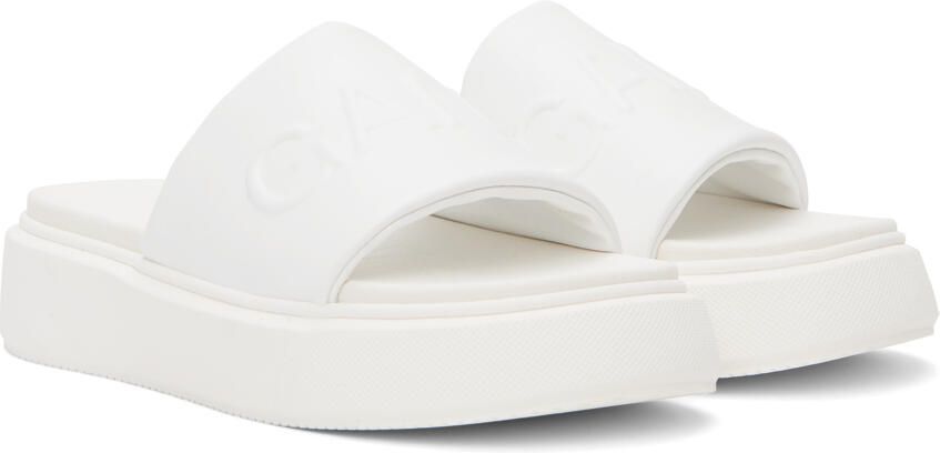GANNI White Vegea Slides - Picture 2