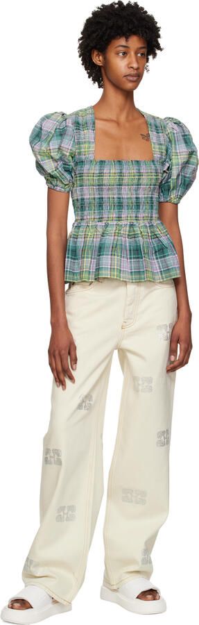 GANNI White Vegea Slides - Picture 4