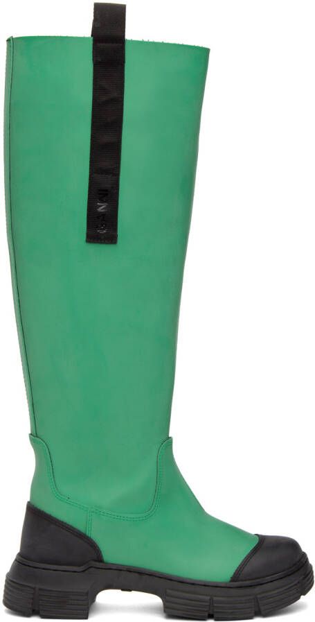 GANNI Green Country Boots - Picture 8