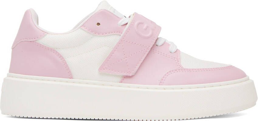 GANNI Pink & White Sporty Sneakers - Picture 5