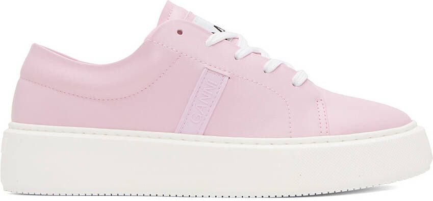 GANNI Pink Sporty Sneakers - Picture 4