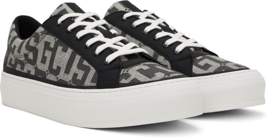 GCDS Black & Off-White Monogram Sneakers - Picture 2