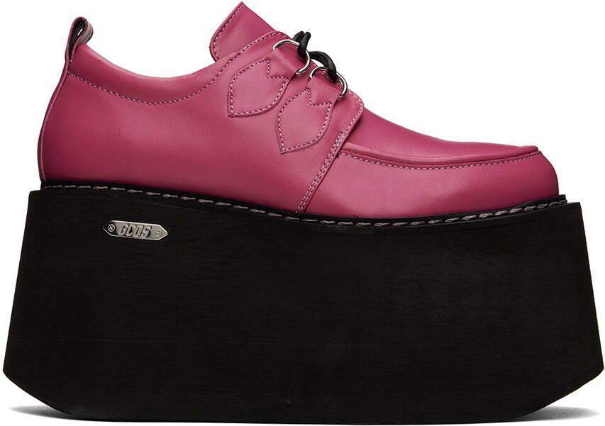 GCDS Pink Commando Platform Derbys