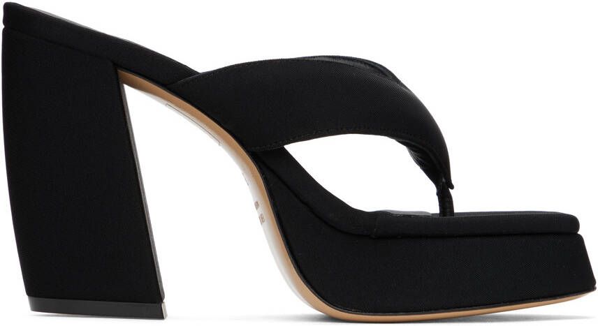 GIABORGHINI Black Gia 17 Heeled Sandals - Picture 5