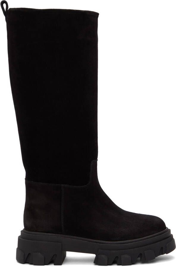 GIABORGHINI Black Perni 07 Suede Boots