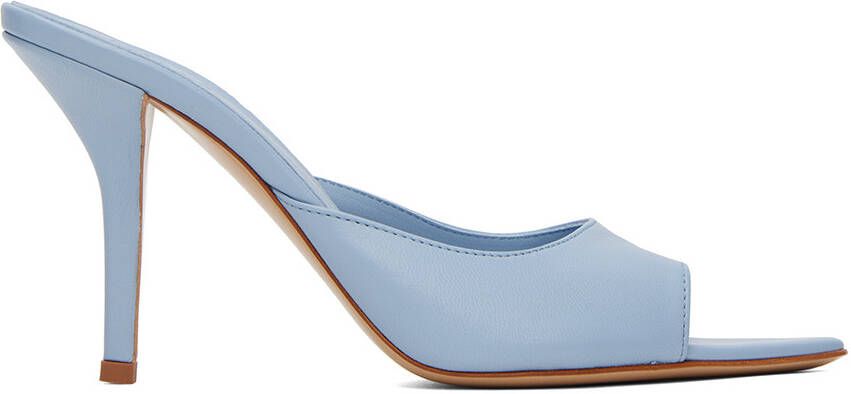 GIABORGHINI Blue Pernille Teisbaek Edition Perni 04 Heeled Mules - Picture 5