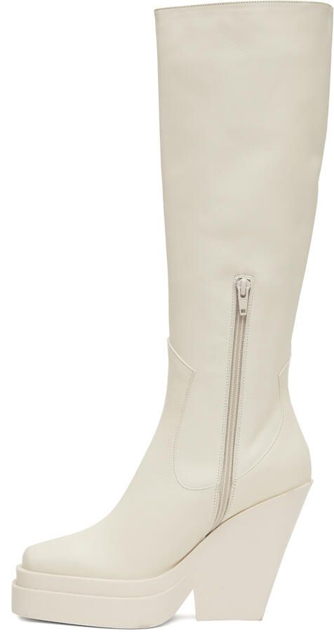 GIABORGHINI Off-White Gia 14 Boots