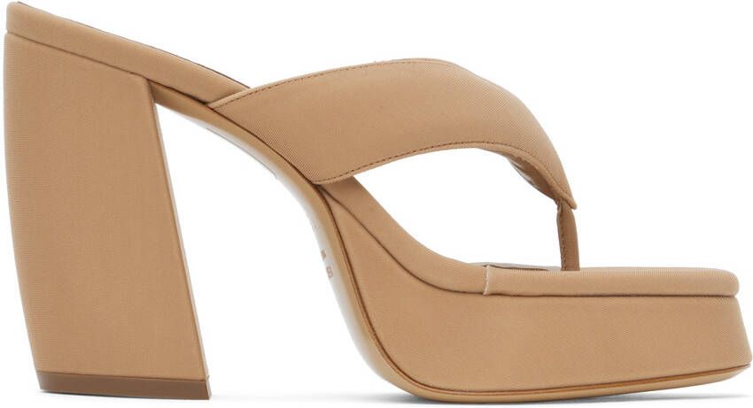 GIABORGHINI Tan Gia 17 Heeled Sandals - Picture 5
