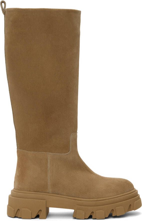 GIABORGHINI Tan Perni 07 Suede Boots - Picture 4
