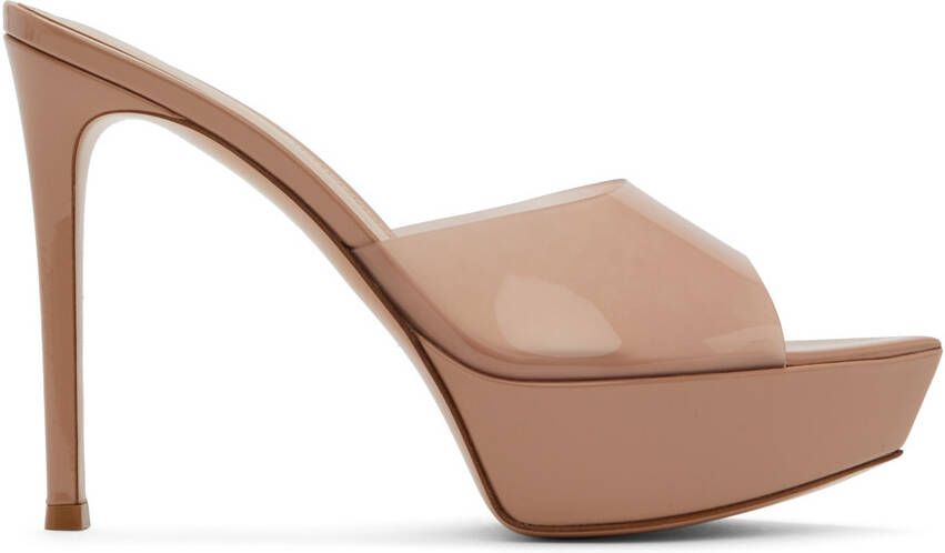 Gianvito Rossi Beige Betty Heeled Sandals