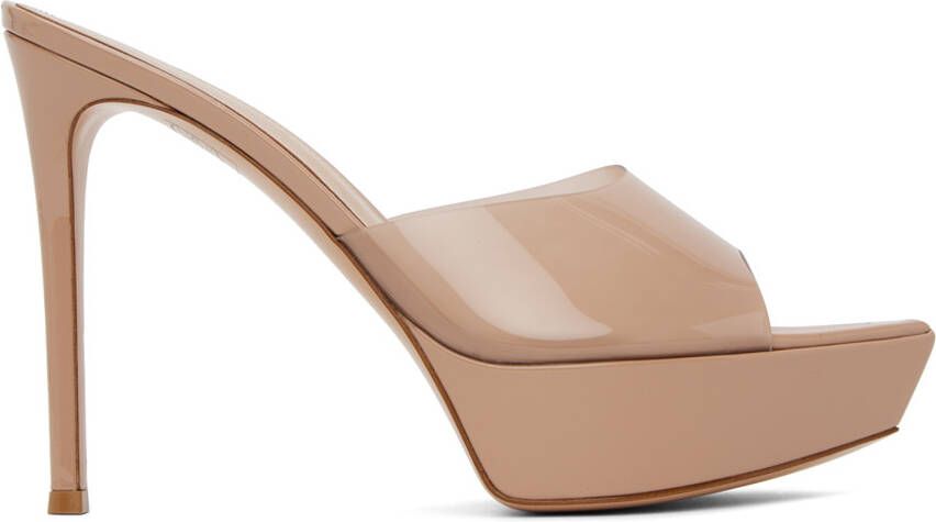 Gianvito Rossi Beige Betty Heeled Sandals