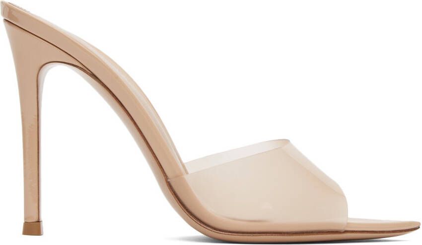 Gianvito Rossi Beige Elle 105 Heeled Sandals
