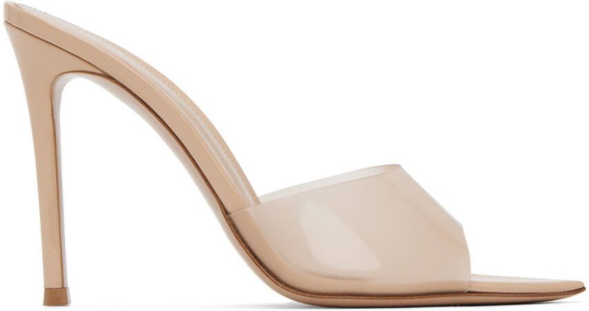 Gianvito Rossi Beige Elle 85 Heeled Sandals - Picture 5