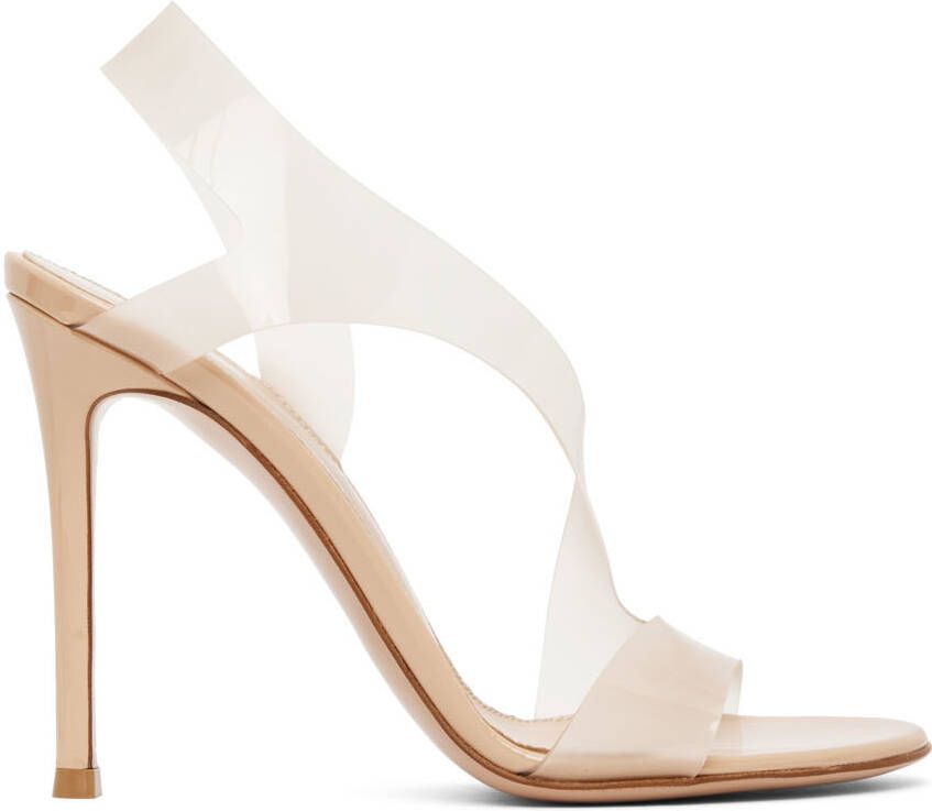 Gianvito Rossi Beige Metropolis 105 Heels