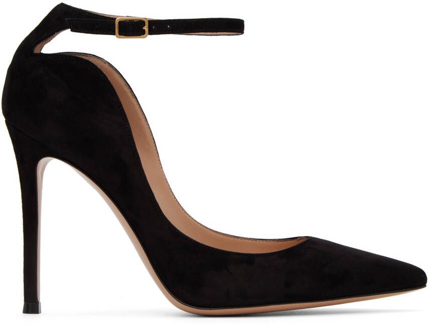 Gianvito Rossi Black Camnero Heels