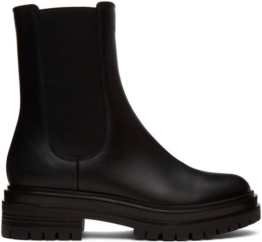 Gianvito Rossi Black Chester Boots - Picture 5