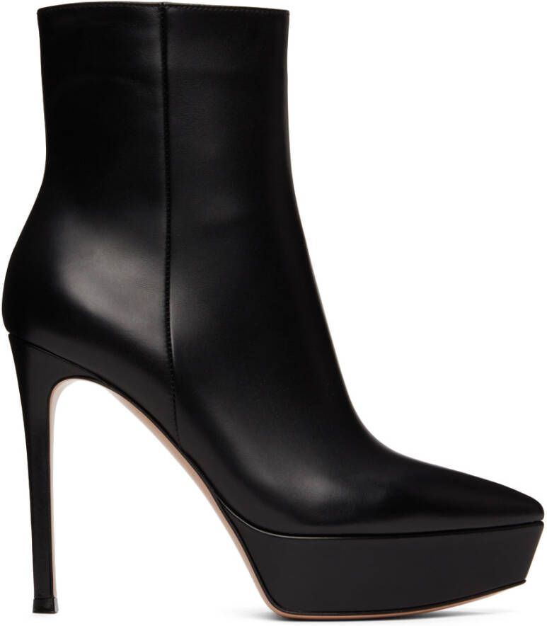 Gianvito Rossi Black Dasha 85 Boots - Picture 5