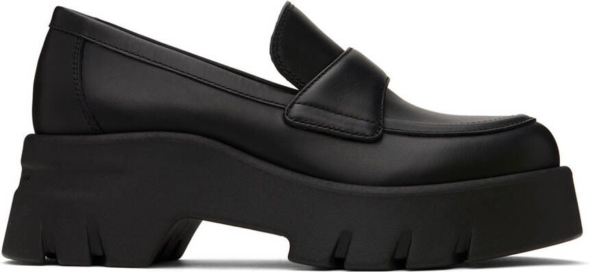 Gianvito Rossi Black Farren Loafers - Picture 5